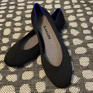 Rothy’s Flats The Square in Solid Black 7.5